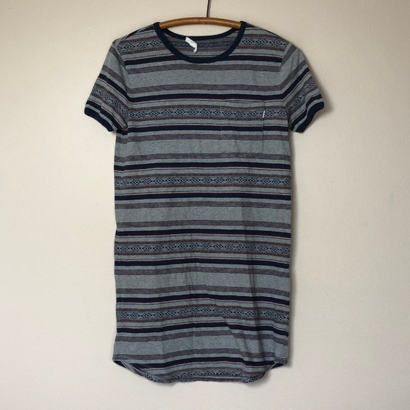 VANS "Too Fast" Stripe Pocket Tee Dress XS EUC - Picture 3 of 8